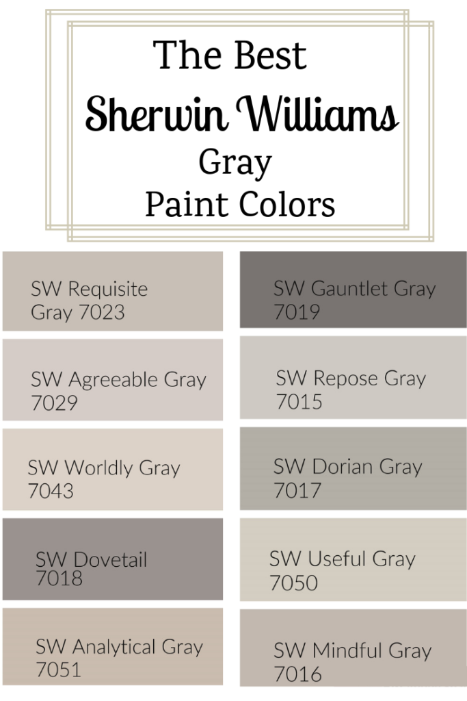 The Best Sherwin Williams Gray Paint Colors West Magnolia