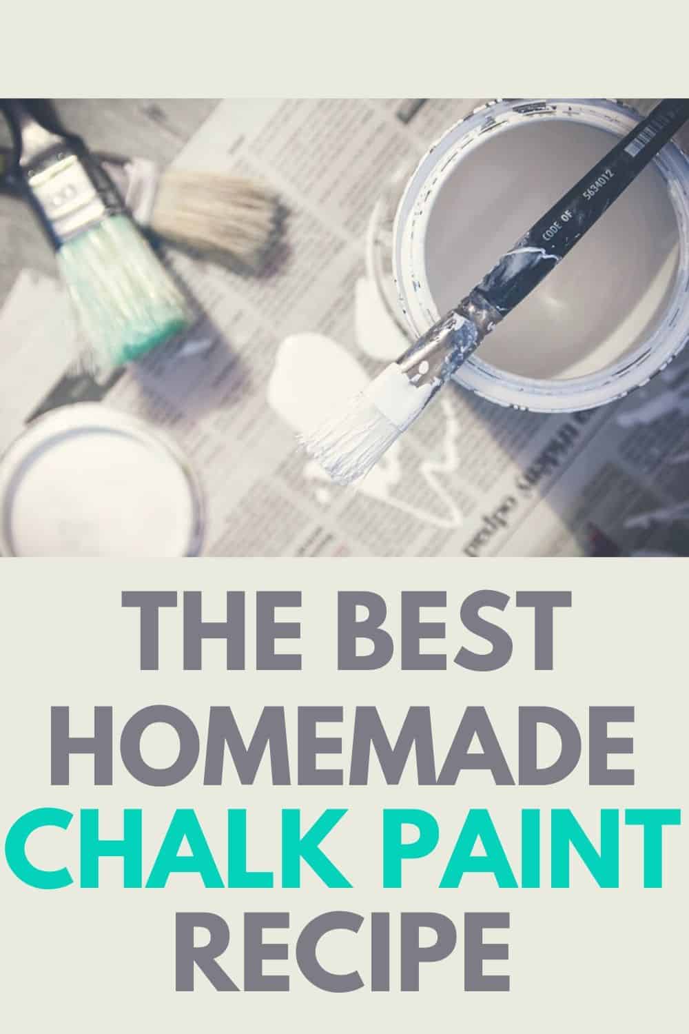 How to make your own chalk paint for furniture