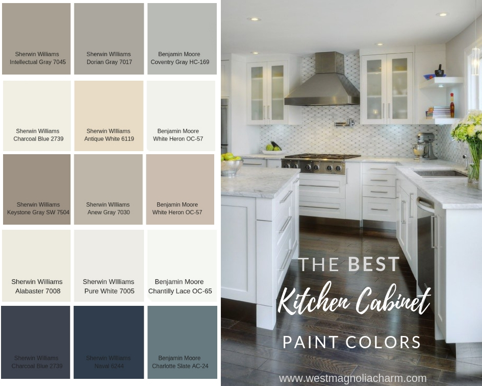 Popular Kitchen Cabinet Paint Colors West Magnolia Charm