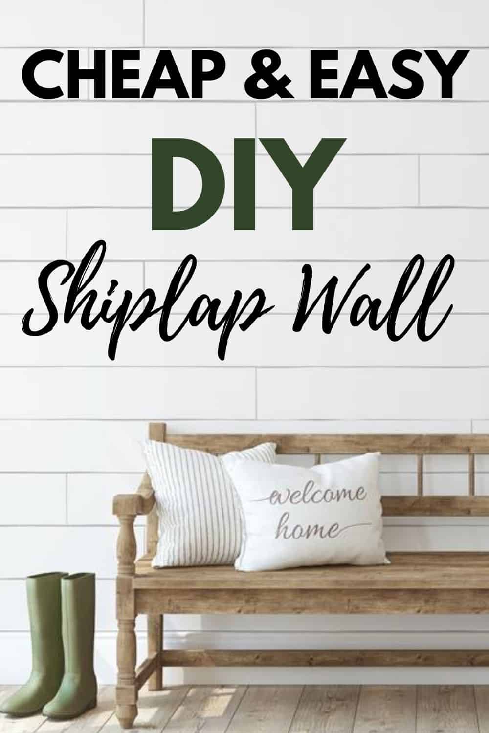 DIY Shiplap - Budget Friendly - West Magnolia Charm