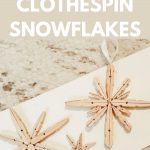 diy clothespin snowflake