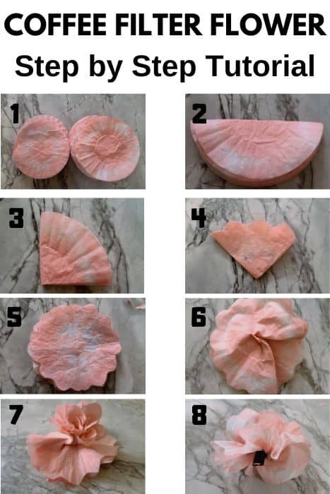 How to make coffee filter flowers