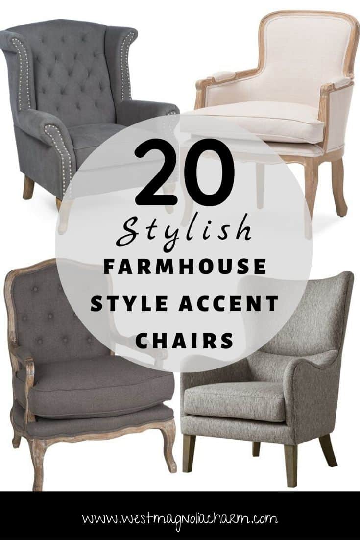 Farmhouse Style Accent Chairs West Magnolia Charm