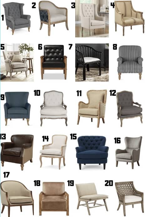 Farmhouse Style Accent Chairs West