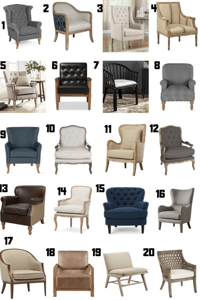 Farmhouse Style Accent Chairs - West Magnolia Charm