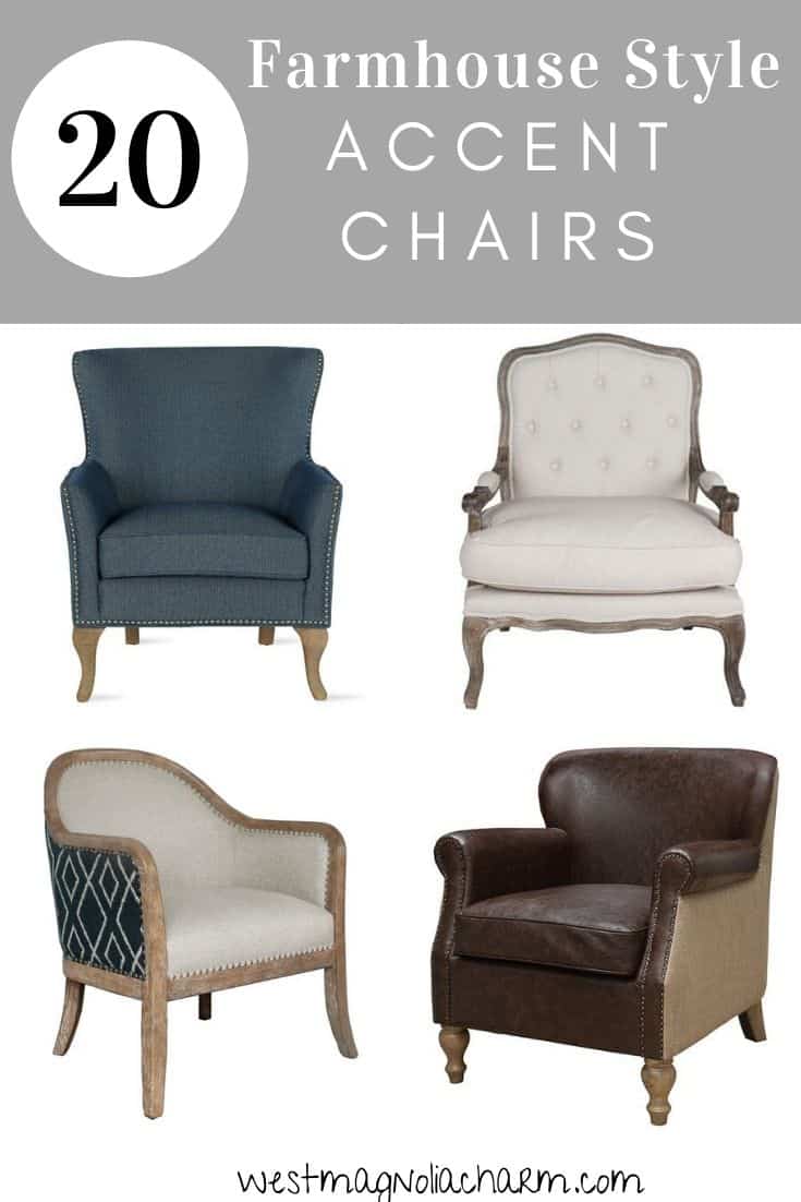 Farmhouse Style Accent Chairs West Magnolia Charm