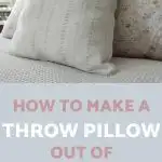 How to make a napkin throw pillow