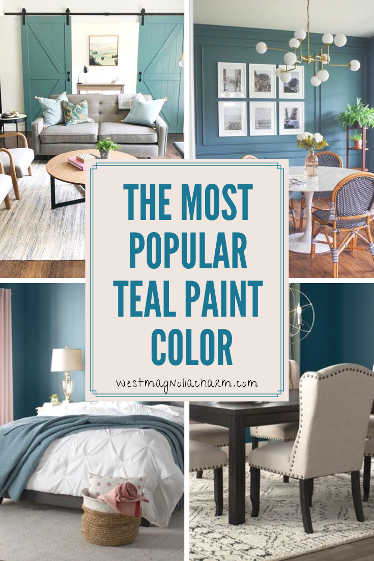 The Best Teal Paint Color Riverway Sw 6222 West Magnolia