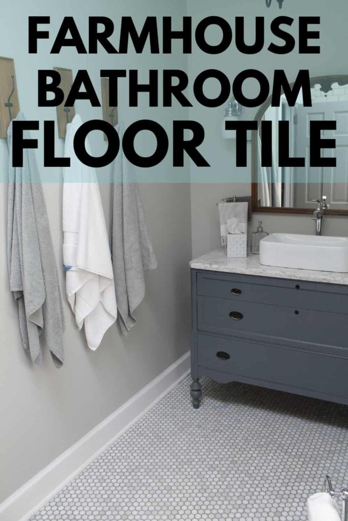 Farmhouse Bathroom Floor Tile - West Magnolia Charm