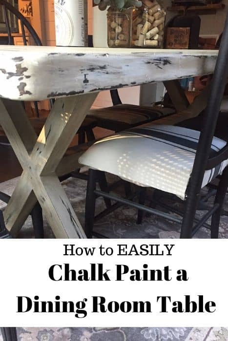 How to Chalk Paint a Dining Room Table