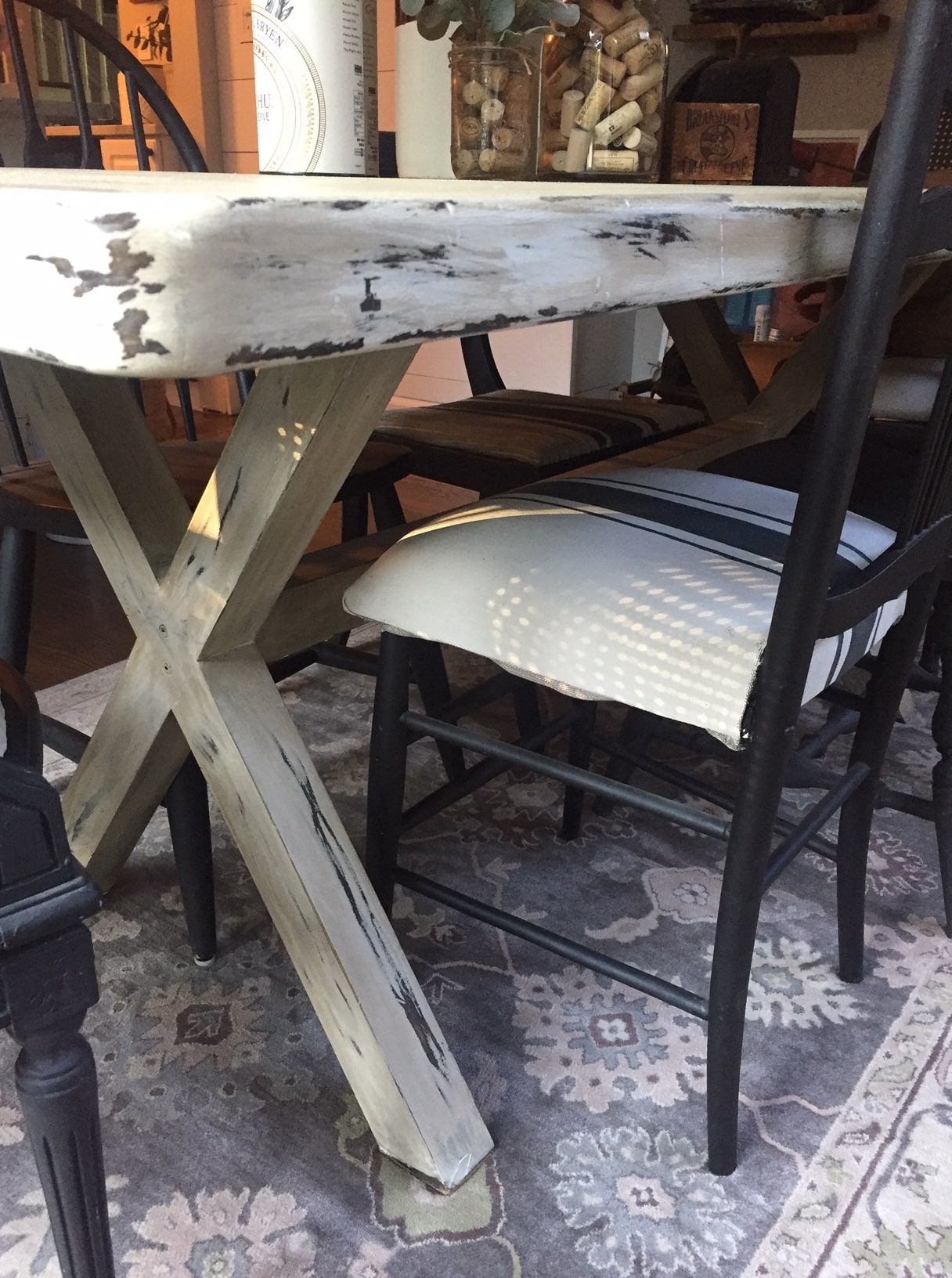 chalk paint dining room table