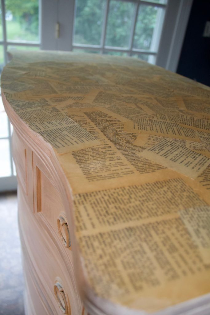 How to Decoupage on Wood Furniture West Magnolia Charm