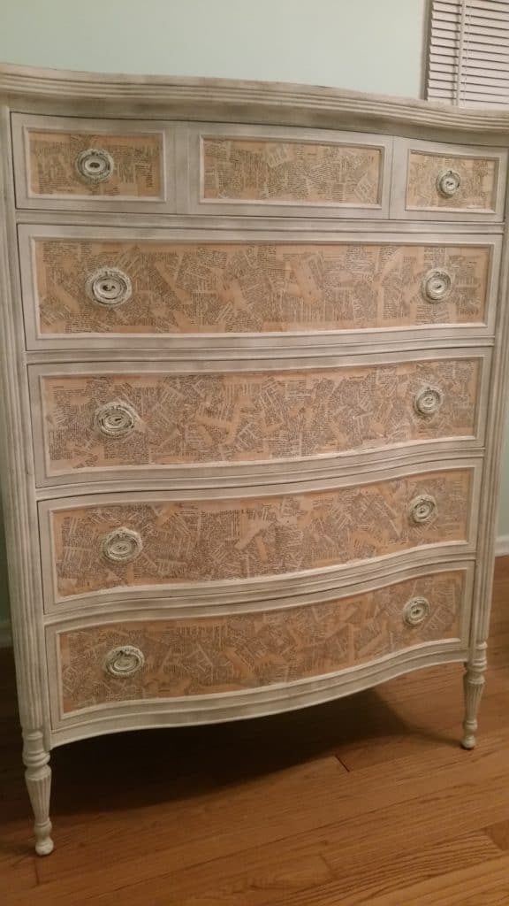 How to Decoupage on Wood Furniture West Magnolia Charm