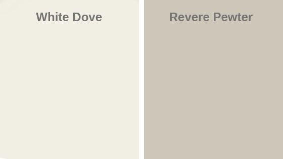 White Dove vs Revere Pewter