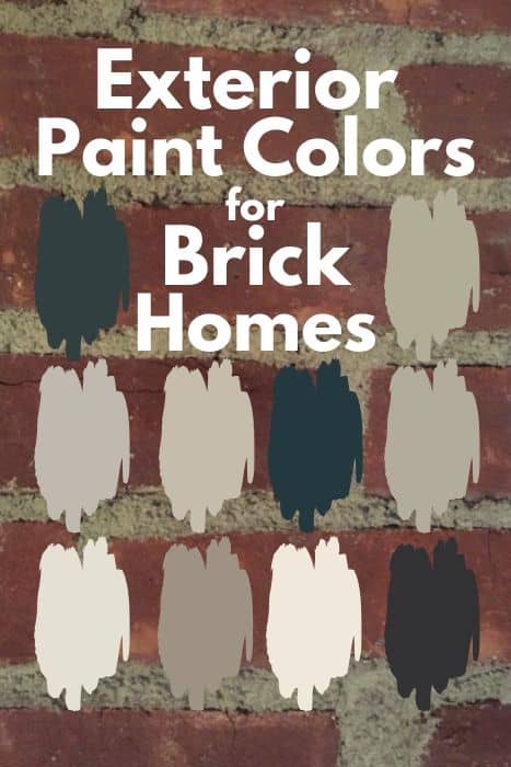 red brick house trim paint colors