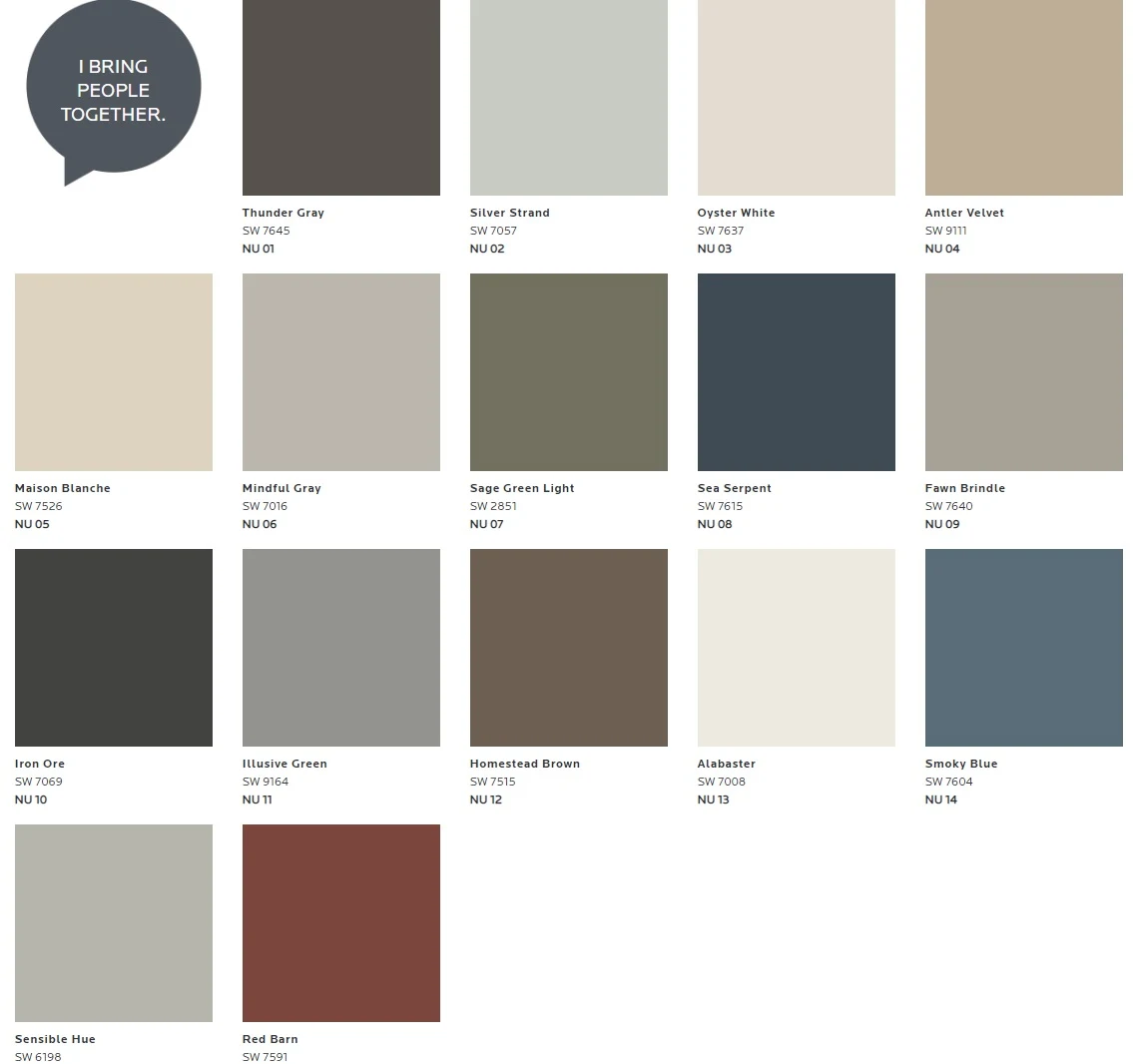 mindful gray color palette
