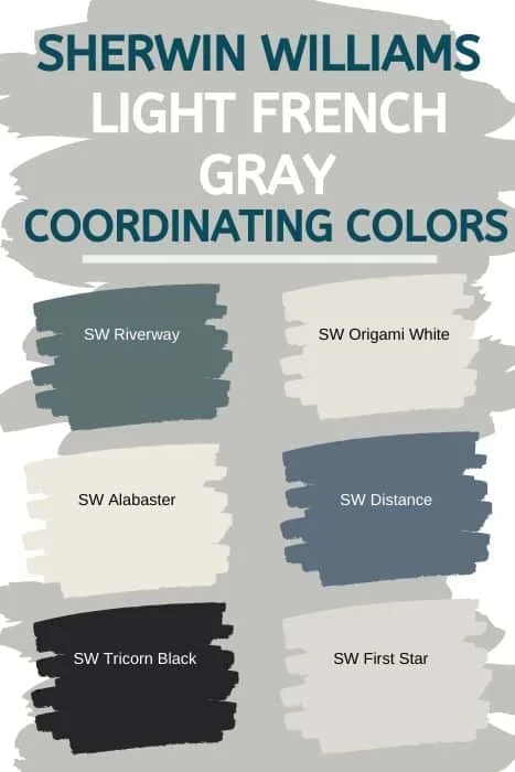 SW Light French Gray Coordinating Colors
