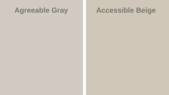 Agreeable Gray vs Accessible Beige
