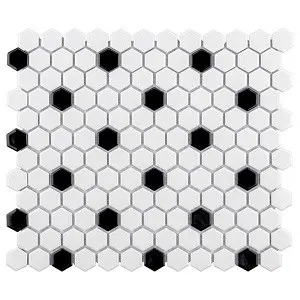 Retro Black and white tile