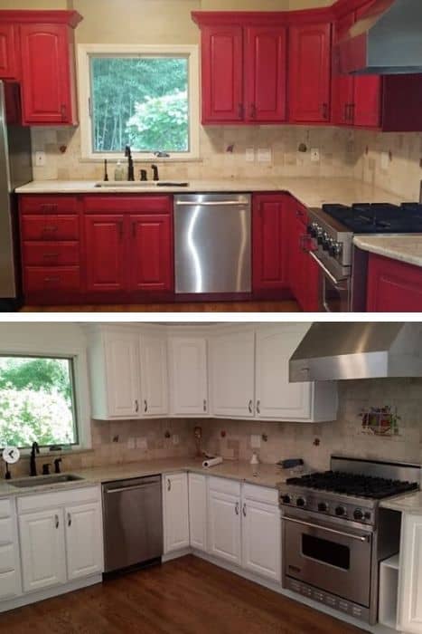 Red Kitchen BEFORE & AFTER (1)