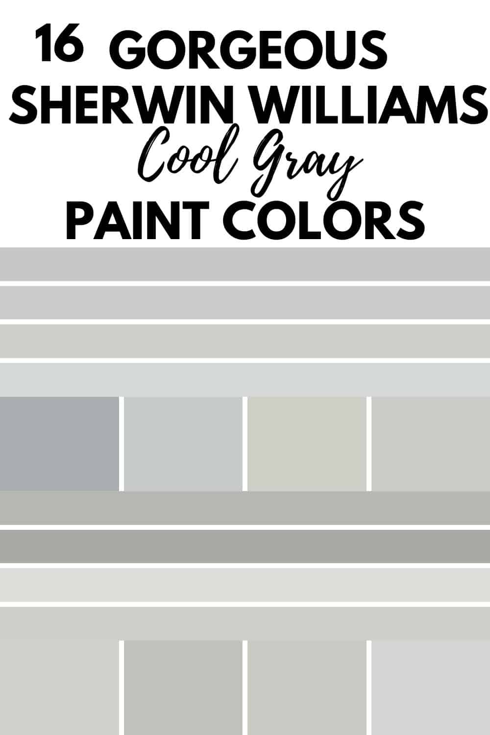 16 Cool Gray Paint Colors - Sherwin Williams - West Magnolia Charm