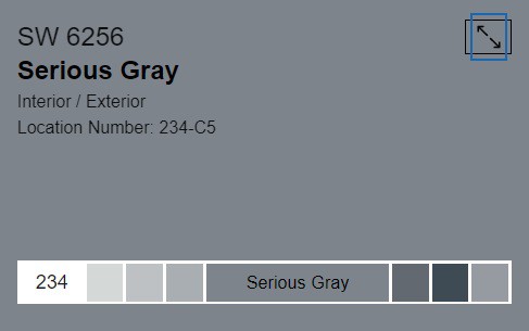 serious gray