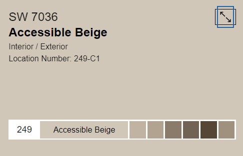 Sherwin Williams Accessible Beige SW 7036 - West Magnolia Charm