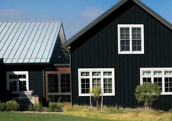 painted Black Satin home Exterior