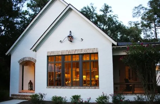 House Exterior painted in Simply WHite by Benjamin moore