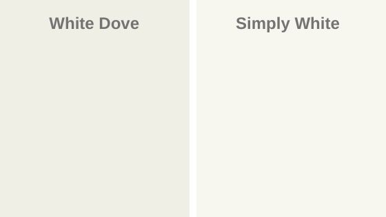 White Dove vs. Simply White 