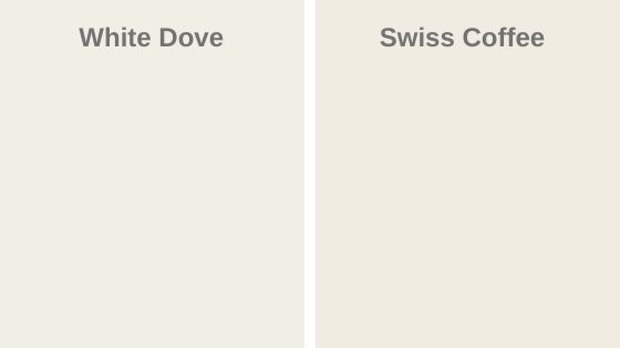 White Dove vs. Swiss Coffee 