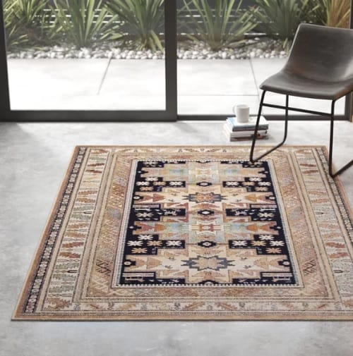 patterned rug