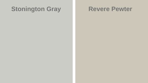 Stonington Gray vs Revere Pewter 