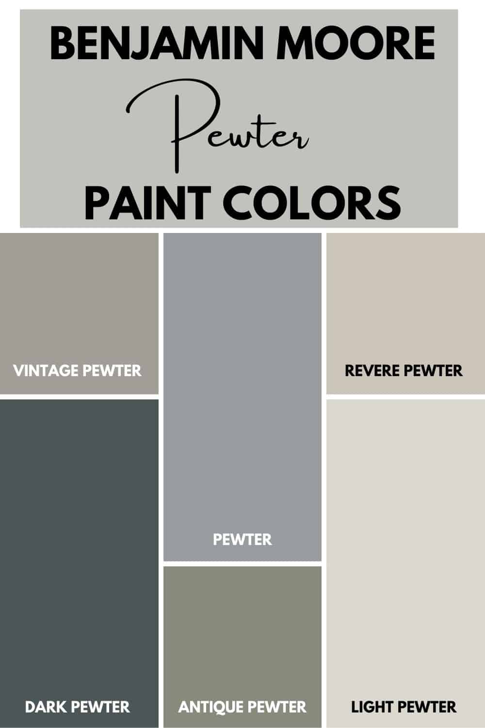 Pewter Paint Color Charts   Benjamin Moore Pewter Paint Colors 1 