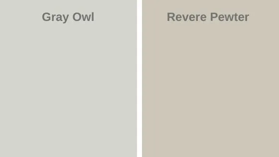 Gray Owl vs Revere pewter 