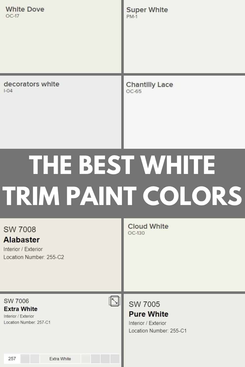 The 8 Best White Paint Colors for Trim West Magnolia Charm