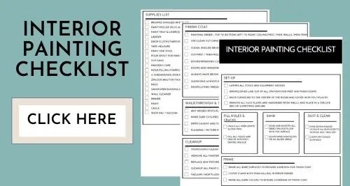 Interior Painting checklist