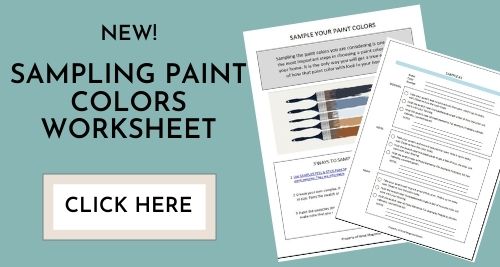 Sampling Paint Colors worksheet graphic