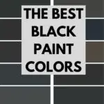 the best black paint colors graphic