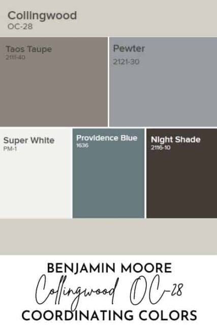 Collingwood OC-28- A Benjamin Moore Favorite - West Magnolia Charm