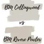 Collingwood vs Revere Pewter graphic