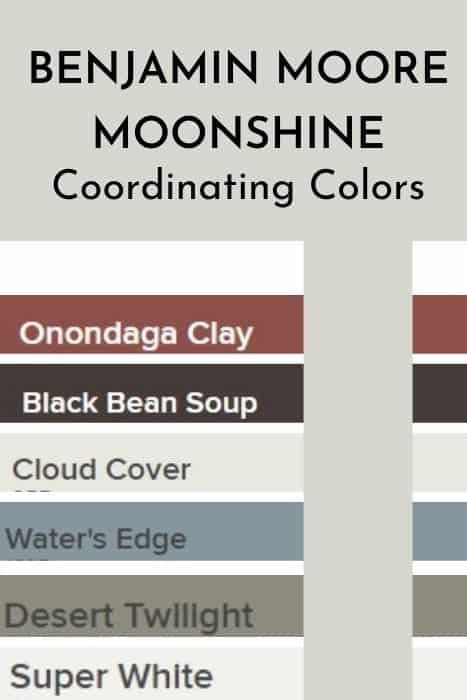 BM moonshine coordinating paint colors graphic