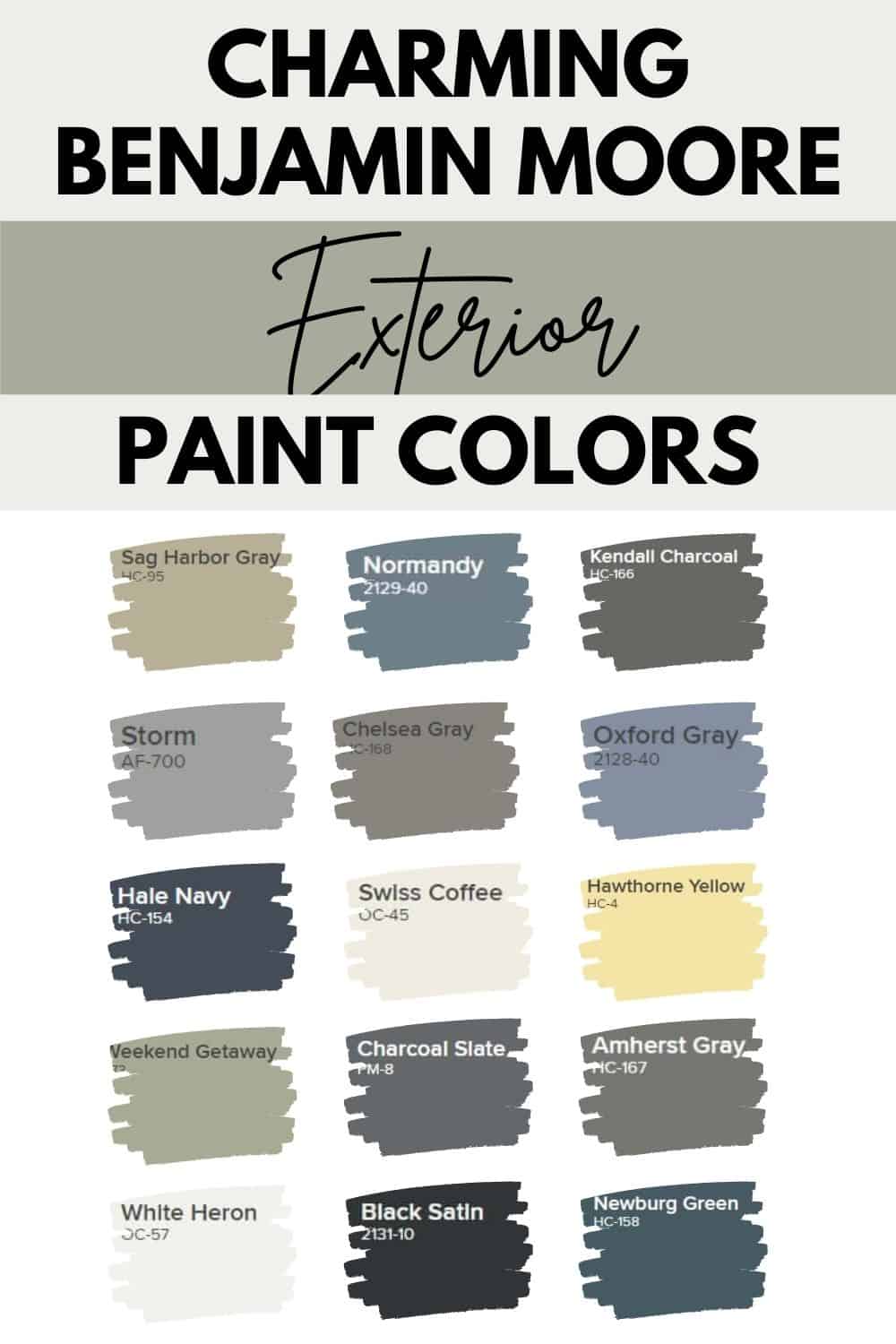 20 Amazing Benjamin Moore Exterior Paint Colors - West Magnolia Charm