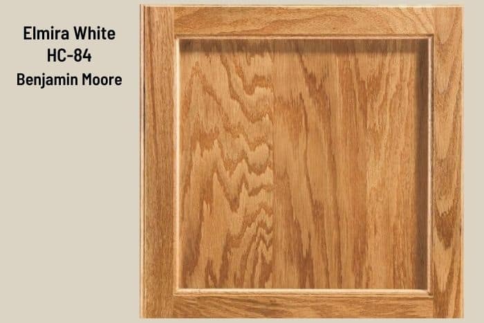Elmira White and Honey Oak Cabinet Door