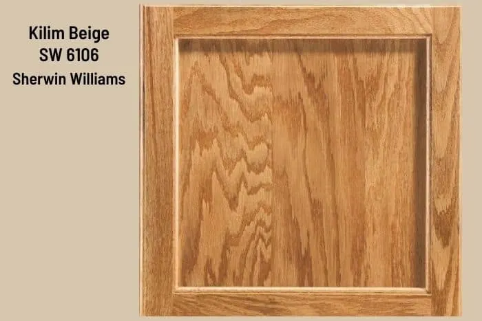 Kilim Beige and Honey Oak cabinet door