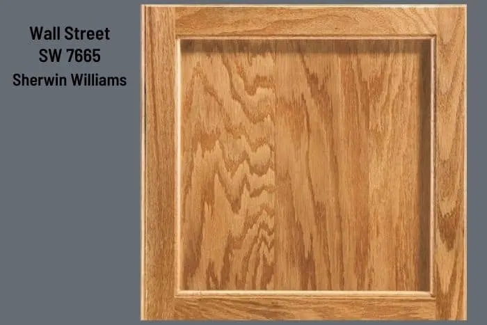 Wall Street and Honey Oak cabinet door