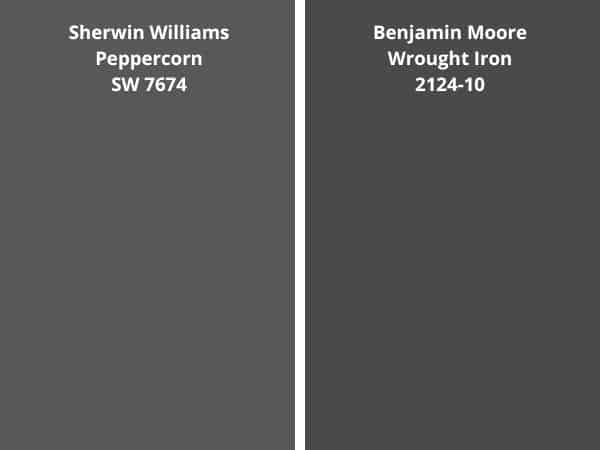 SW Peppercorn vs BM Wrought Iron