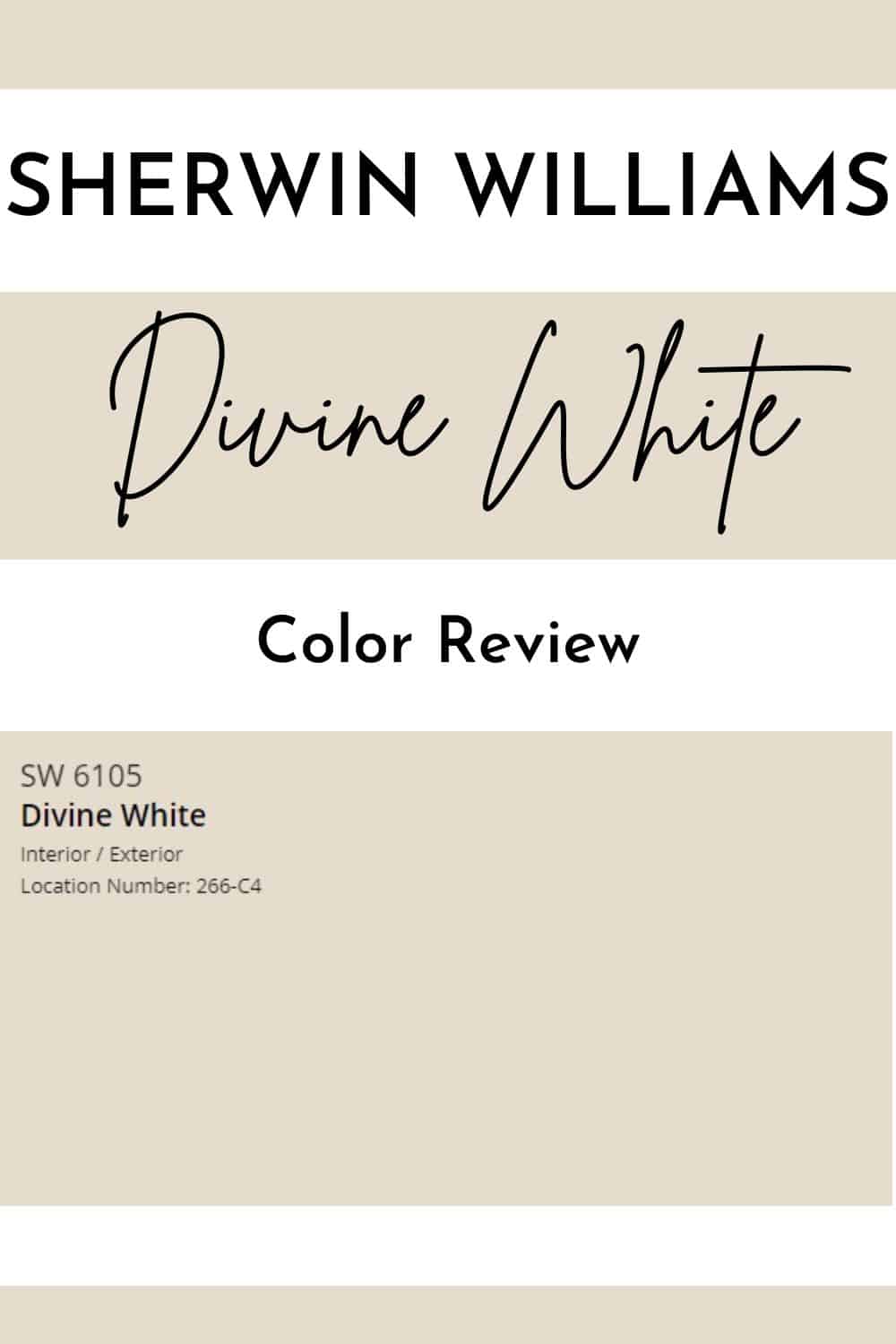 Sherwin Williams Divine White West Magnolia Charm Review