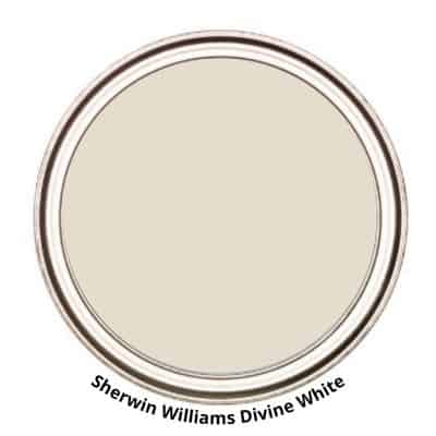 paint can swatch of SW divine White