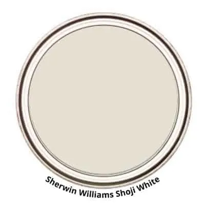 SW Shoji White paint can swatch